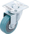 Lenkrolle Gummi mit Anschraubsockel  50 mm 