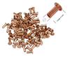 Kupfernieten 6x20mm - Halbhohlnieten - 100 Stk.
