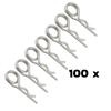 4mm doppelt Federstecker verzinkt - Vorteilspack 100 Stck
