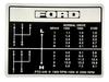 Aufkleber Schaltschema - Ford (D2NN7B292L)