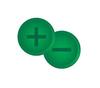 Faster Farbclip - Gr�n - Symbol (+/-)