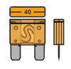 Maxi Stecksicherung - 40 Ampere - 10 St�ck