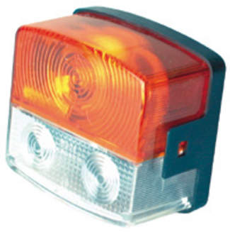 MelTruck 2x LED Positionsleuchte m.Blinklicht Schlepper Bagger  Positionslicht Traktor SET : : Auto & Motorrad