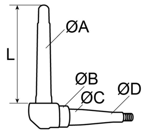 Schlepper-Teile » Shop Achsschenkel rechts 280mm - IHC (3134609R91  