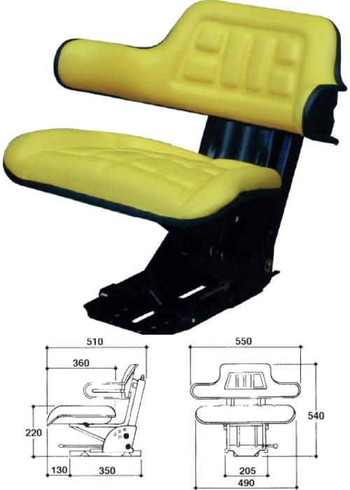 Schlepper Teile Shop Traktorsitz Mit 495mm Sitzkissen John