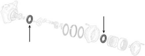Schlepper-Teile » Shop Lager Radnabe 100x145x25mm - Massey 