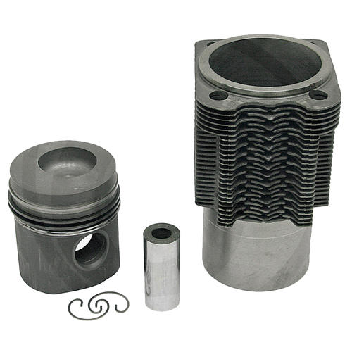 Zylinderlaufbuchse mit Kolben für Kompressor mit 3-Loch-Flansch