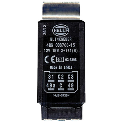 Hella Blinkrelais 12V 18W (2+1+1), Relais für Blinker, Blinkgeber