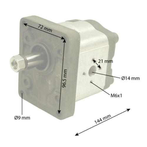 Hydraulikpumpe Zapfwelle für Fiat, 17mm / 17mm Achs-Ø, 76mm  Befestigungsabstand : : Auto & Motorrad