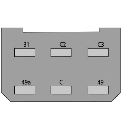 Schlepper-Teile » Shop Blinkgeber 12V 21W (2+1+1) - (0336208001) 50370,  0336208001, 254622, 254662, 286390010, X830030061, X830030061,  X830030061000, 4954117, 70736185, 4DN003438-181, 4NN001807-031, 921636,  3131226R91, 4954117, AL25646, 286390010