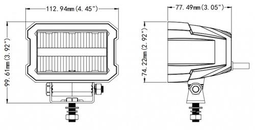 LED Truck Scheinwerfer 2er, 36mm