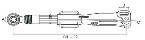 Hubstrebe verstellbar für Renault / Claas Ref. Teile Nr: 7701647387