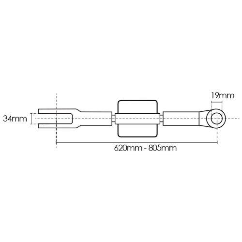 SchlepperTeile » Shop Hubstrebe 620805mm John Deere (RE245479